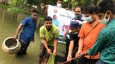 বানারীপাড়ায় মাছের পোনা অবমুক্তকরণ