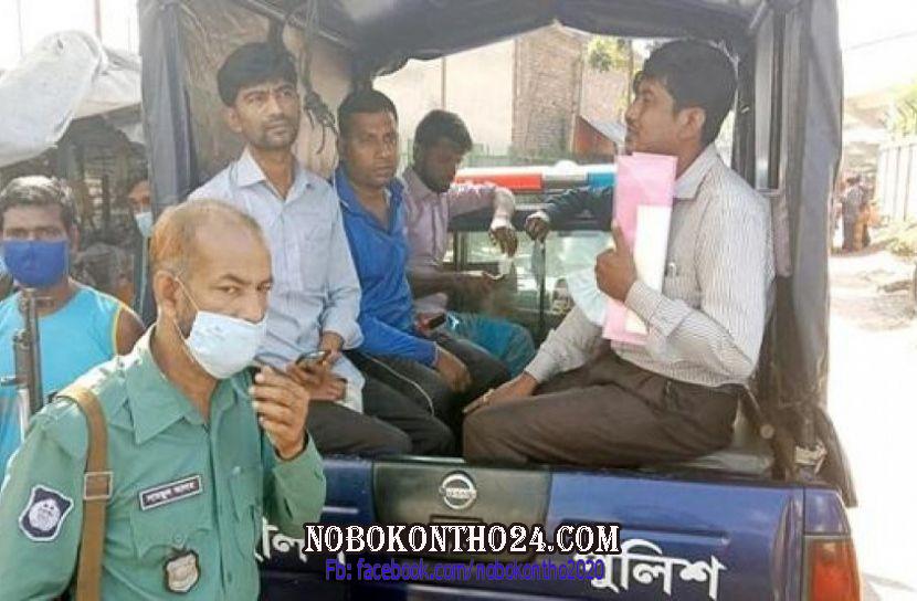 খুলনায় মাস্ক না পরায় অর্ধশত আটক