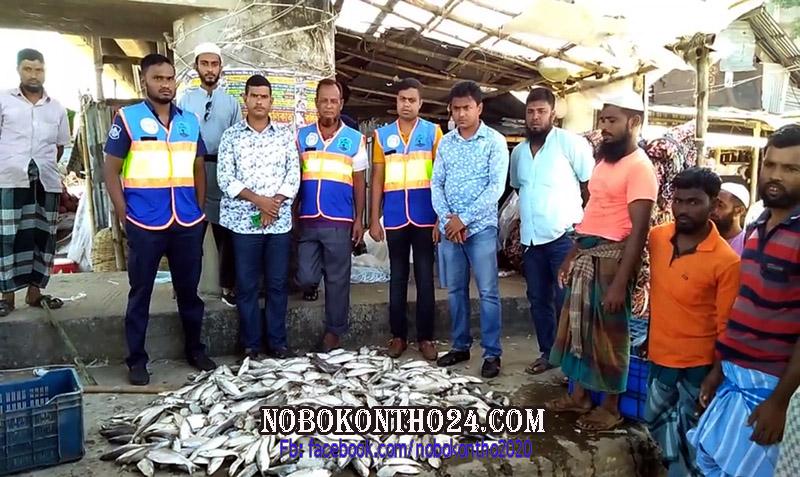 কলাপাড়ায় ৭ মন জাটকা ইলিশ জব্দ