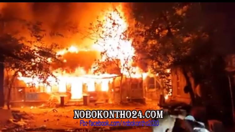 কলাপাড়ায় দুটি বসতঘর পুড়ে ছাই, ১৫ লাখ টাকার ক্ষতি