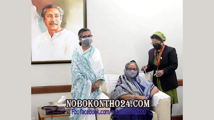 করোনার টিকা নিলেন প্রধানমন্ত্রী