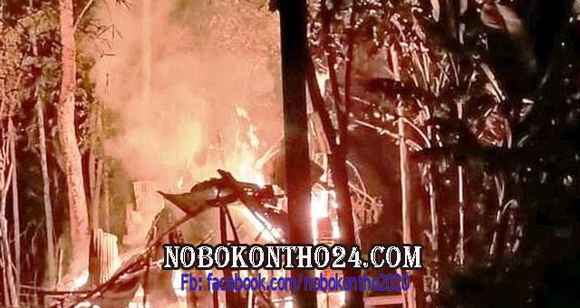 রাজাপুরে দোকানে অগ্নিকান্ডে ৩ লক্ষ টাকার ক্ষতি