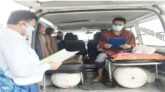 অ্যাম্বুলেন্সেই শপথ নিলেন মাহিলাড়ার নির্বাচিত চেয়ারম্যান