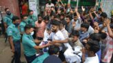 কেন্দ্রীয় নেতাদের মুক্তির দাবিতে বরিশালে ছাত্রদলের বিক্ষোভ