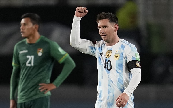 Messi record with hat-trick as Argentina beat Bolivia