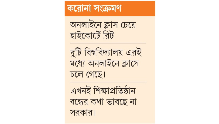 করোনা সংক্রমণ বৃদ্ধিতে শিক্ষায় আবার শঙ্কা!