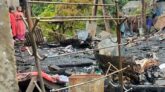 ইন্দুরকানীতে আগুনে ৬ দোকান পুড়ে ছাই