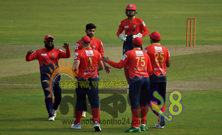 চট্টগ্রামকে হারিয়ে টেবিল শীর্ষে সাকিবের বরিশাল