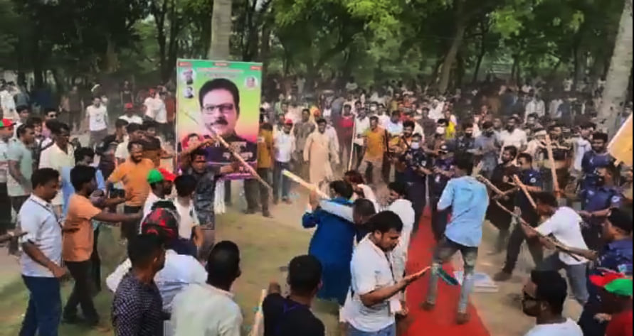 গাংনী উপজেলা আ’লীগের সম্মেলনে সংঘর্ষে আহত ৫