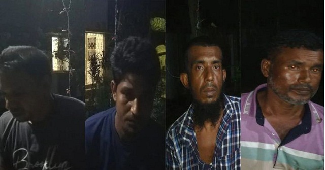 হিজলায় জুয়ার আসর থেকে আটক ৪