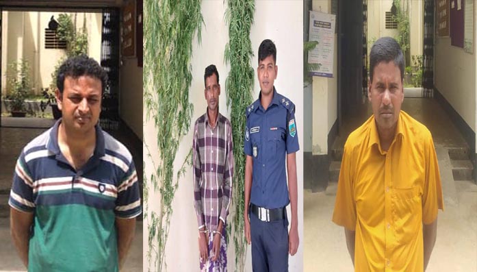 সাপাহারে দুই মাদক ব্যবসায়ীসহ আটক ৩