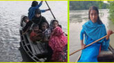 পিরোজপুরে সংসারের হাল ধরতে খেয়াঘাটের মাঝি স্কুলছাত্রী