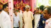 উজিরপুরে এমপি শাহে আলমের পূজা মন্ডপ পরিদর্শন