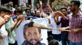 বরিশালে রুপনের ছবি সংবলিত ব্যানারে ছাত্রদলের অগ্নিসংযোগ