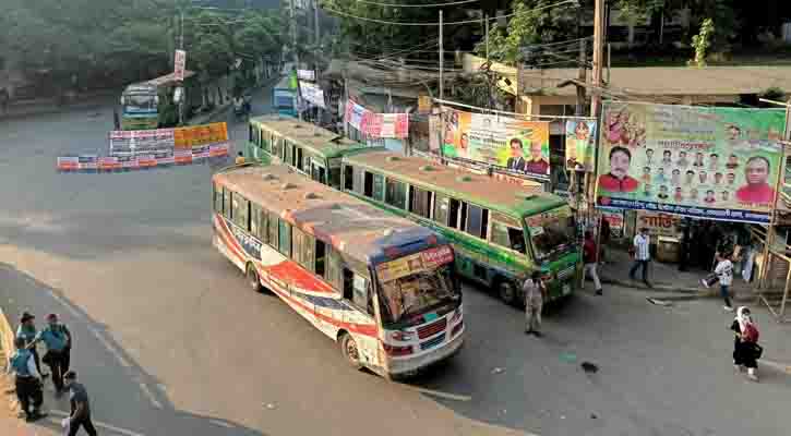 হরতালে প্রভাব নেই, ঢাকায় চলছে বাস