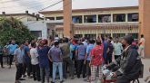 খেলাফত শ্রমিক নেতার মুক্তির দাবিতে থানা ঘেরাও